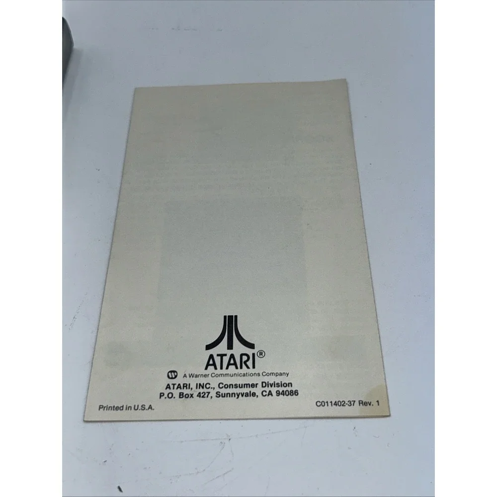 Dodge 'Em ATARI 2600 Game Cartridge W/ Instruction Booklet & Game Program Combat